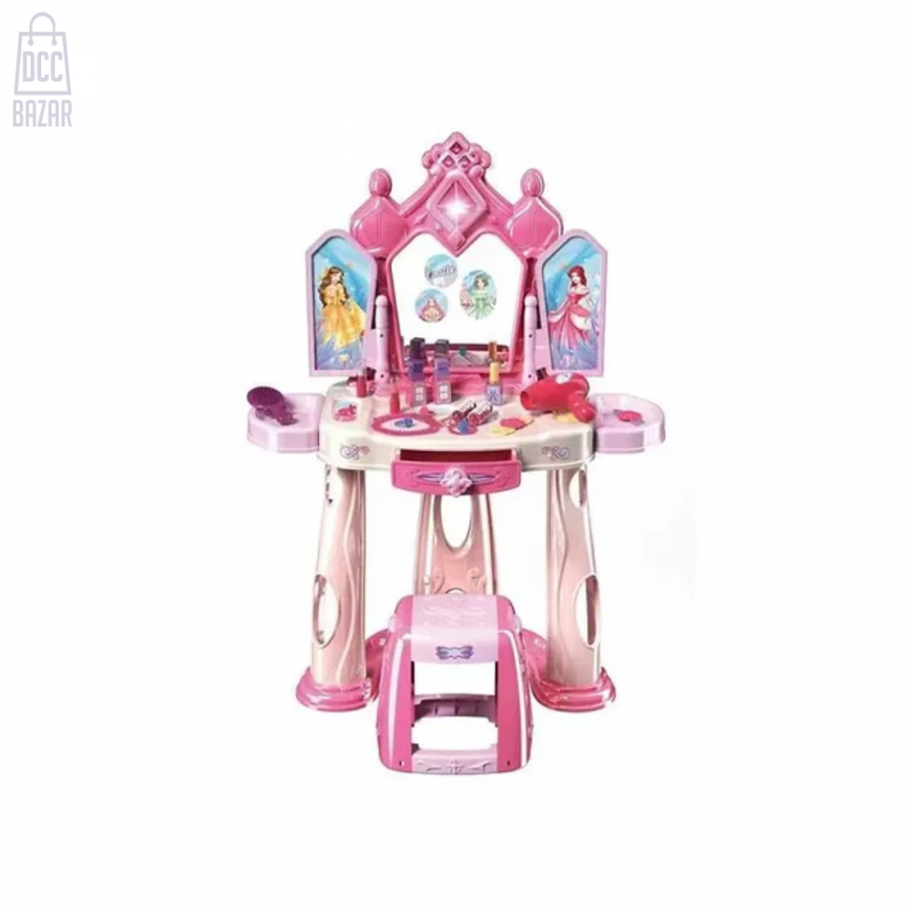 Magical Light and Music Kids Vanity Table with Induction Door