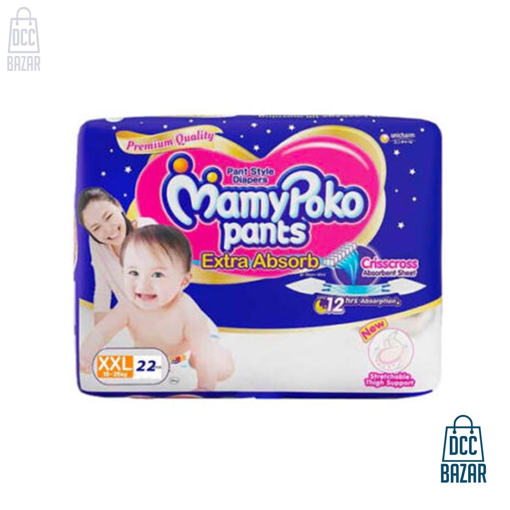 MamyPoko Pants Diaper (Pant) XXL 15-25 kg 22 pcs