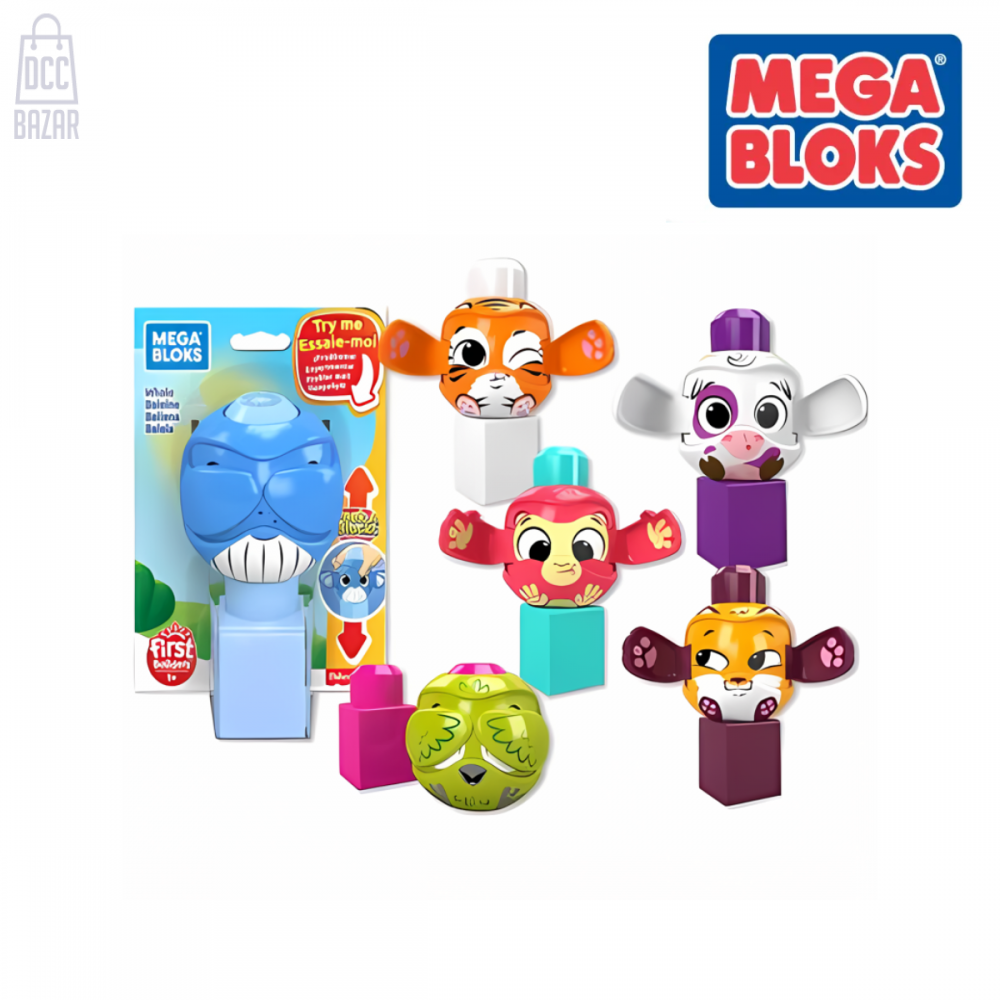 Mega Bloks GKX45 Peek A Blocks Surprise Animal & Block Set 