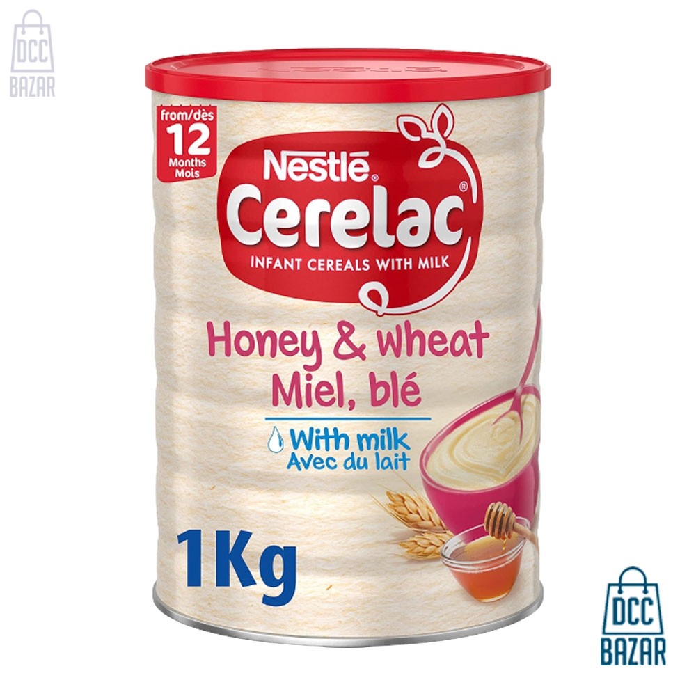 Nestle Cerelac Honey & Wheat With Milk 12 Months - 1kg