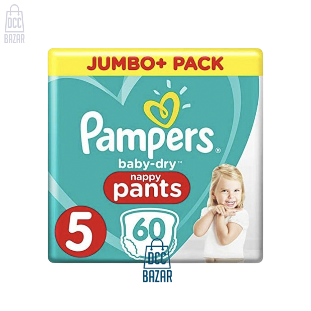 Pampers Baby-Dry Pants Size-5 (60 Nappies) Weight:12-17kg