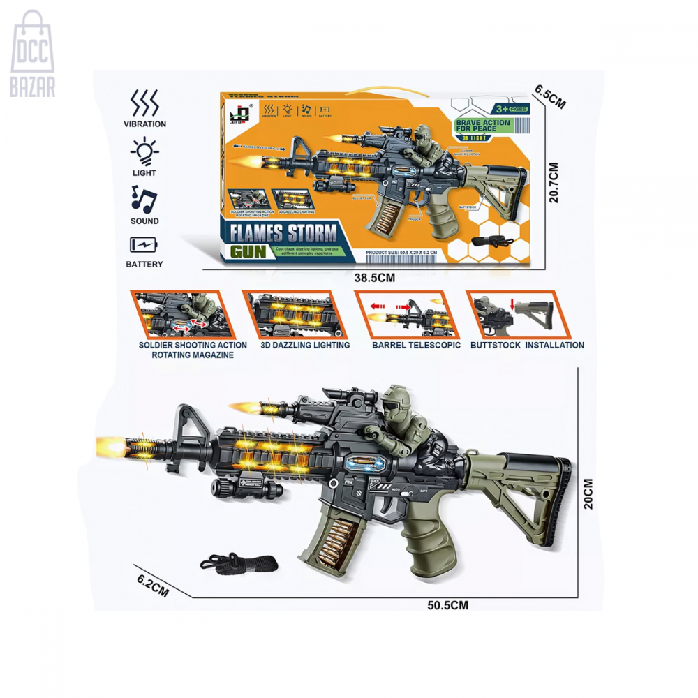 Realistic Electric Bolt-Action Toy Gun for Kids