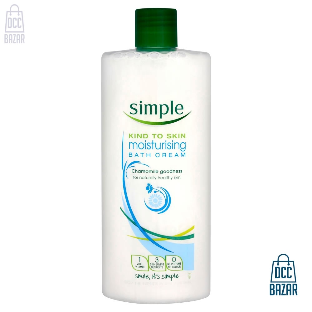 Simple Kind To Skin Moisturising Bath Cream- 400ml