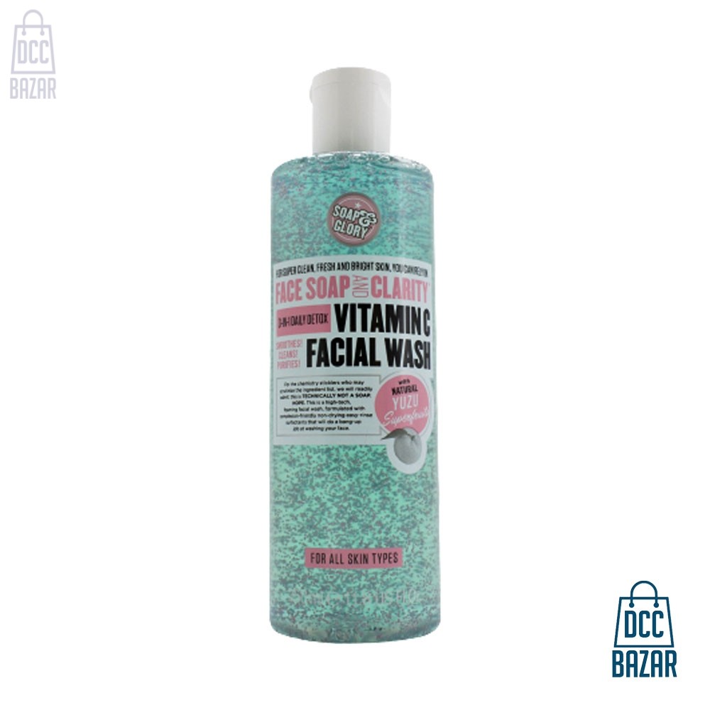 Soap & Glory Face Soap And Clarity 3-In-1 Daily Detox Vitamin C Facial Wash- 350ml