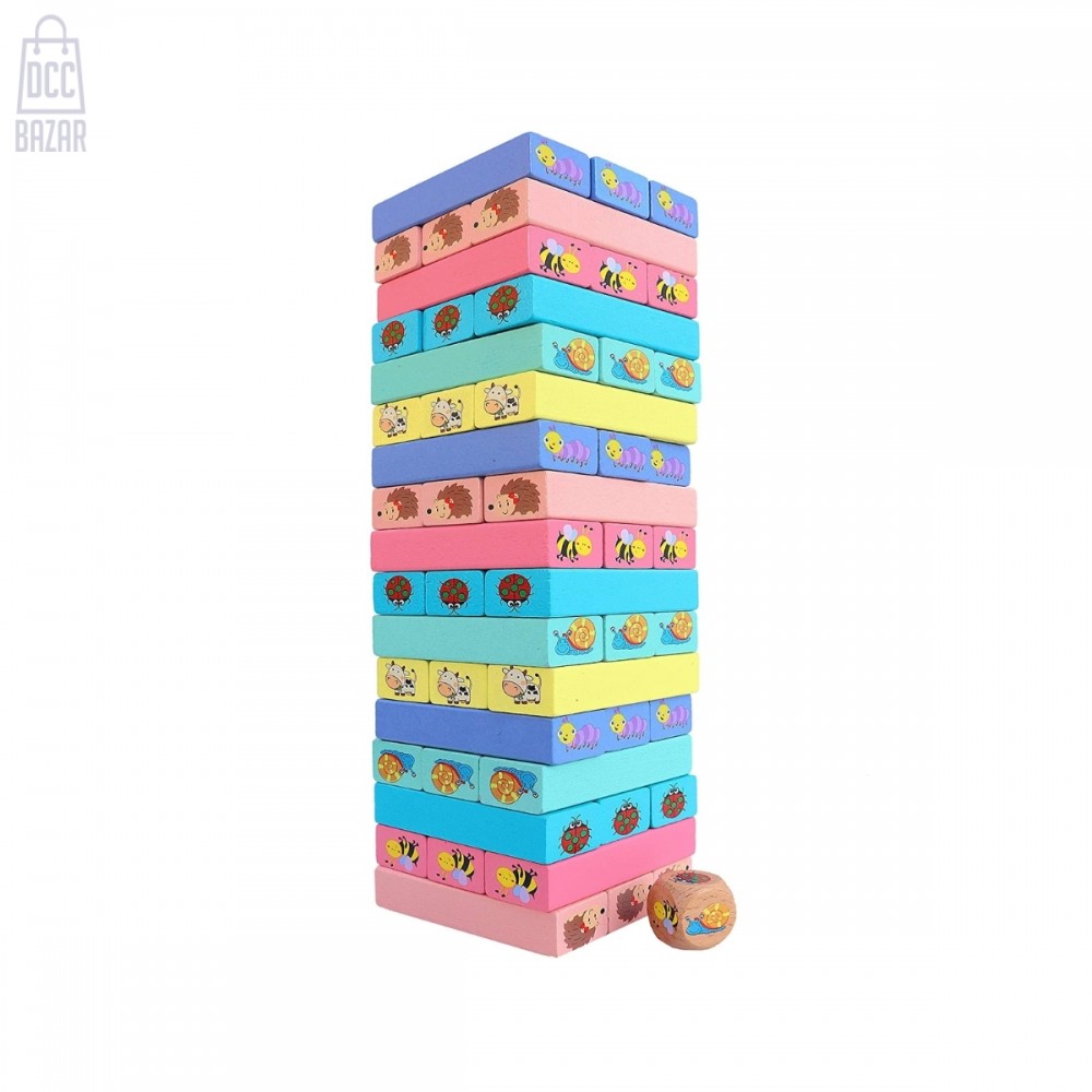 Stack High Blocks 51-Piece Educational Building Set for Toddlers (Ages 3+)