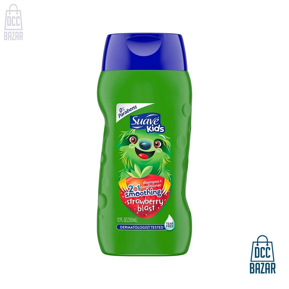 Suave Kids Strawberry Blast 2 In 1 Shampoo+Conditioner- 355ml
