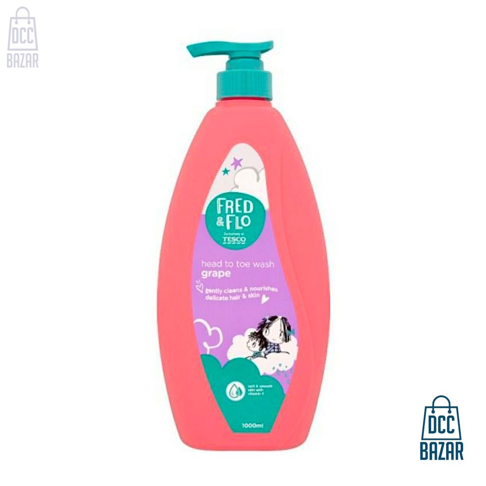 Tesco Fred & Flo Head To Toe Wash- 500ml