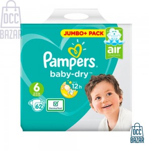 Pampers Baby Dry 6 Jumbo Belt 13 – 18 kg 62 pcs (UK)