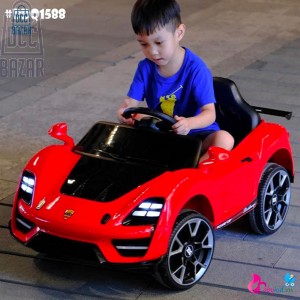 Car Electric Ferrari Ride On with Remote Control for Kids-Red