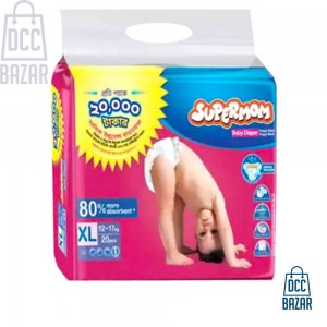 SUPERMOM Baby Diaper Belt XL 12-17kg 20pcs
