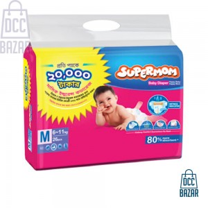 SUPERMOM Baby Diaper Belt M 6-11 kg 26 pcs