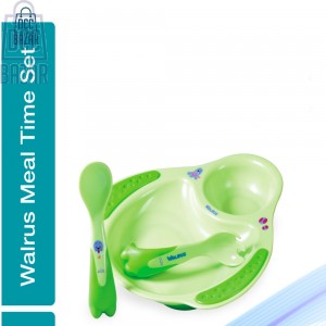 Pur Walrus Meal time set – Plate & Cutlery 