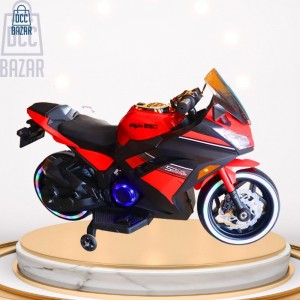 Kawasaki Ninja Bike Painting Live Meter, Blutooth Music, Lighting wheel &Whee;. Stee; Jamdrace. Leu Start, Leather Seat, 12V/7AH Battery, 3 Pin Charger 