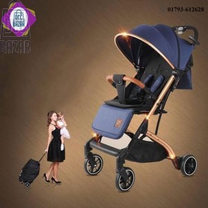 New TOBY QZ1 PRO Portable Stroller Luggage Prams- Blue