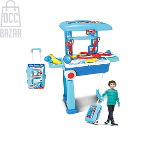 2-in-1 Doctor Play Set with Trolley Budding Doctors on the Go!
