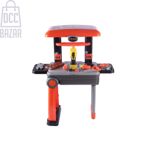 2-in-1 Kids' Deluxe Tool Set with Trolley - Build, Learn & Play On-the-Go!