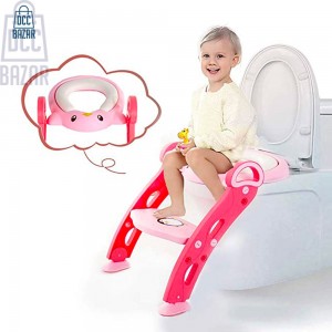 Baobei Potty Toilet Training Seat with Non-Slip Step Stool Ladder for Kids
