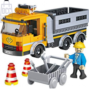 FunBlast Cogo City Construction Truck Building Blocks Set - 263 Pieces, Educational Toy for Kids