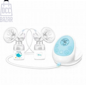 Momeasy Electric Breast Pump Double Pumping, 120ml4oz Milk Collection for Newborns