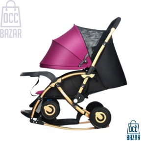 3 in1 Baby Rocking Stroller (blue)
