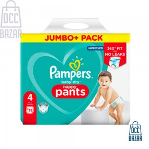 Pampers Baby Dry 4 Jumbo Pack Pants 9-15 kg 74 pcs (UK)
