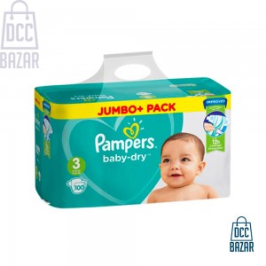 Pampers Baby Dry 3 Jumbo Plus Belt 6-10kg 100pcs (UK)