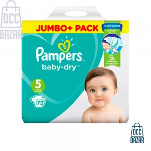Pampers Baby Dry 5 Jumbo Plus Belt 11 – 16 kg 72 pcs (UK)