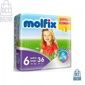 Molfix Baby Diaper Belt (6Extra Large) 15+kg 36pcs