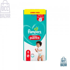 Pampers Baby Dry Pant Jumbo Pack| Size: 6 (15kg-22kg) | Quantity: 58 pcs |Made in: UK