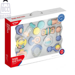 Huanger HE0112 Colorful & Engaging - Rattle Set for Sensory Exploration (0 Months+)