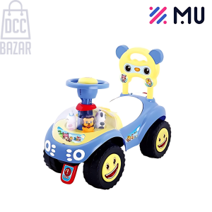4-in-1 Kids Ride-On Car with Music & Storage (3-8 Years)