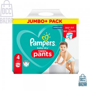 Pampers Baby Dry Pant Jumbo Pack| Size: 4 (9kg-15kg) | Quantity: 72 pcs | Made in: UK 