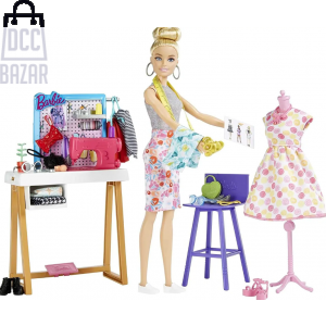 Barbie HDY90 Fashion Designer Doll & Studio