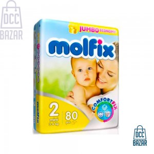 Molfix Baby Diaper Belt (2Mini) 3-6kg 80pcs