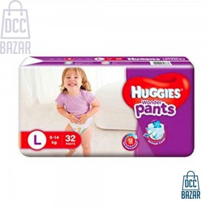 Huggies Baby Diaper WonderPants Pant L 9-14 kg 32 pcs