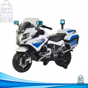 MOTOR BIKE FOR KIDS POLICE WHITE BMW 