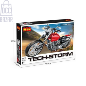 573 Piece Motorcycle Building Block Set - Sportster Chopper Model