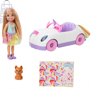 Barbie GXT41 Chelsea 6inch Doll and Car
