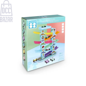 6-Level Ramp Racer Track Set with Colorful Cars - Educational Toy for Toddlers