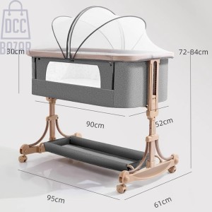 Bedside Sleeper Bedside Crib, Baby Bassinet 3 in 1 Portable  Crib Baby Bed with Breathable Net