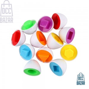 6pcs/pack Baby infant Educational Toys Paired Twisted egg identify color & shape insert intelligence Construction Blocks
