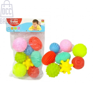 7-Piece Baby Sensory Balls Set Textured Rubber Tactile Toys for Infant Development
