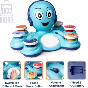 Baby Musical Learning Octopus Toys for Toddlers