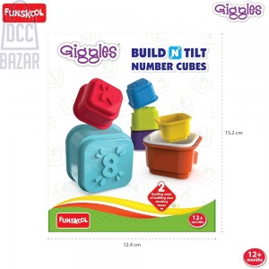 Funskool 1402200 Build N Tilt Number Cubes