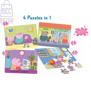 Frank 60402 Peppa Pig 4 In 1 Puzzle