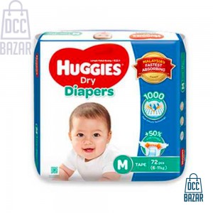 Huggies Dry Baby Diaper Belt M 6-11 kg 72 pcs