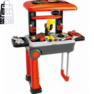 2-in-1 Kids' Deluxe Tool Set with Trolley - Build, Learn & Play On-the-Go!
