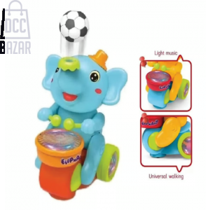 Interactive Glowing Elephant Toy with Lights and Sounds