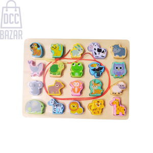 Animal Bead Puzzle Board - Educational Toy for Toddlers