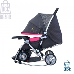 Baby Cradle Stroller (Pink)